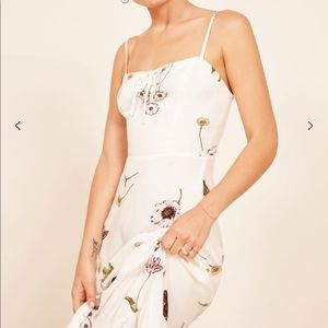 Reformation Prairie Dress Size 0 Gardenia NWT